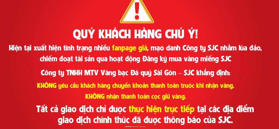 SJC phát cảnh báo khẩn đến toàn bộ khách hàng - Ảnh 3.