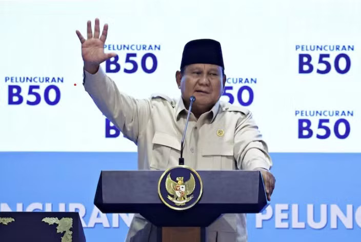 Tổng thống Indonesia Prabowo Subianto. (Ảnh: Reuters) Tổng thống Hàn Quốc muốn Tổng thống Indonesia tới Triều Tiên để mở kênh đối thoại - Ảnh 1.