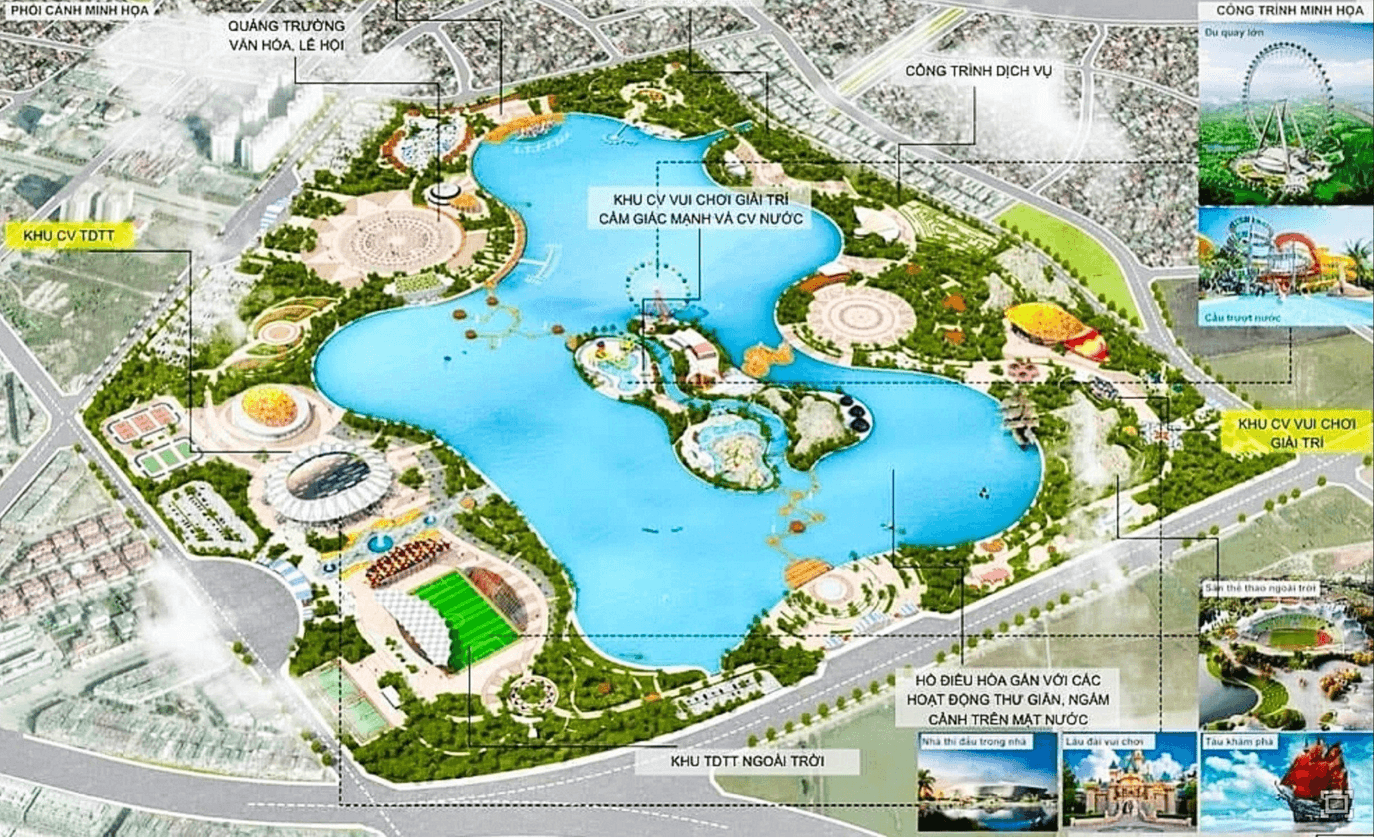 Chính thức tái khởi động công viên lớn bậc nhất Thủ đô, rộng gấp đôi công viên Thống Nhất sau 30 năm đắp chiếu - Ảnh 1.