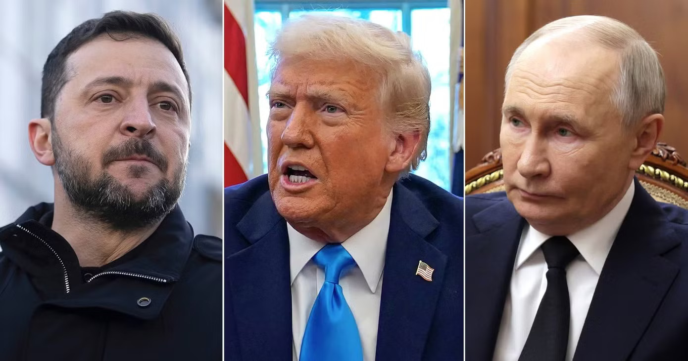 Tổng thống Mỹ Trump gặp Tổng thống Ukraine Zelensky sau cuộc điện đàm với lãnh đạo Nga - Ảnh 1.