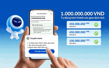 Dòng tiền kinh doanh cần đi nhanh: ACB ONE nâng cấp gợi ý tách lệnh chuyển khoản từ 500 triệu đồng trở lên