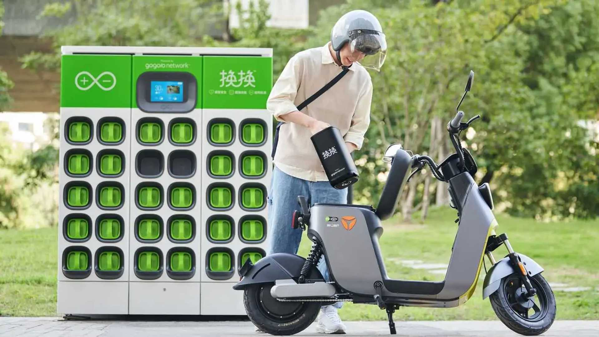 Trạm đổi pin của Gogoro tại Đài Loan 