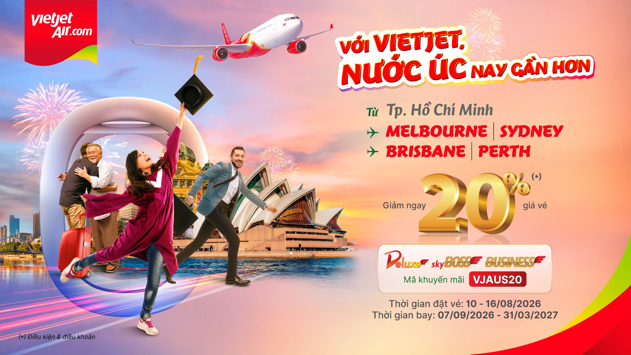 Vietjet khuyen mai 20% ve bay DL SB BU