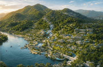 Việt Nam sắp có quần thể đô thị nghỉ dưỡng và du lịch sinh thái quy mô 1.900ha, trải dài từ 2 bờ sông lên đỉnh ngọn núi cao 1.300m