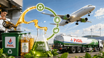 PVOIL (OIL) thu gom dầu ăn cũ để sản xuất nhiên liệu sinh học cho máy bay