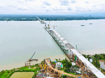 Cầu vượt sông 8.000 tỷ xoá bỏ toàn bộ các bến phà lâu đời, rút ngắn khoảng 80km từ miền Tây đến TP. HCM đang gặp khó