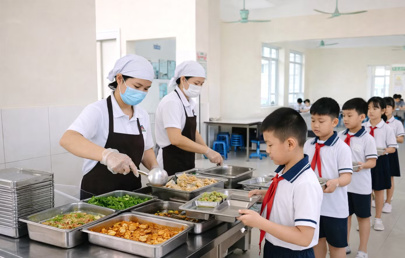 Thủ tướng chỉ đạo công khai khay ăn của học sinh, xử nghiêm hành vi ‘cắt xén’ - Ảnh 1.