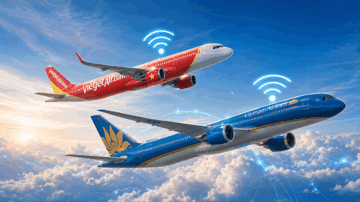 Vietnam Airlines (HVN) tiên phong trong cuộc đua Internet hàng không