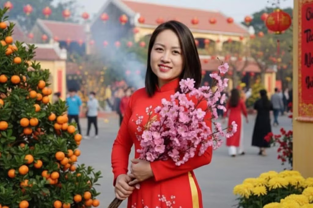 Chị Nguyễn Hồng (sinh sống ở Đức) gửi lời cảm ơn tổ bay VN34 vì đã đảm bảo an toàn cho toàn bộ hành khách trong đó có gia đình chị. Máy bay Việt Nam gặp sự cố tại Đức: Phía sau câu lệnh 'Cúi xuống! Keep down!' - Ảnh 2.