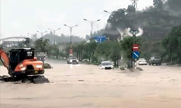 Bão số 4 tiếp tục gây mưa lớn ở Hải Phòng, Quảng Ninh và Lạng Sơn