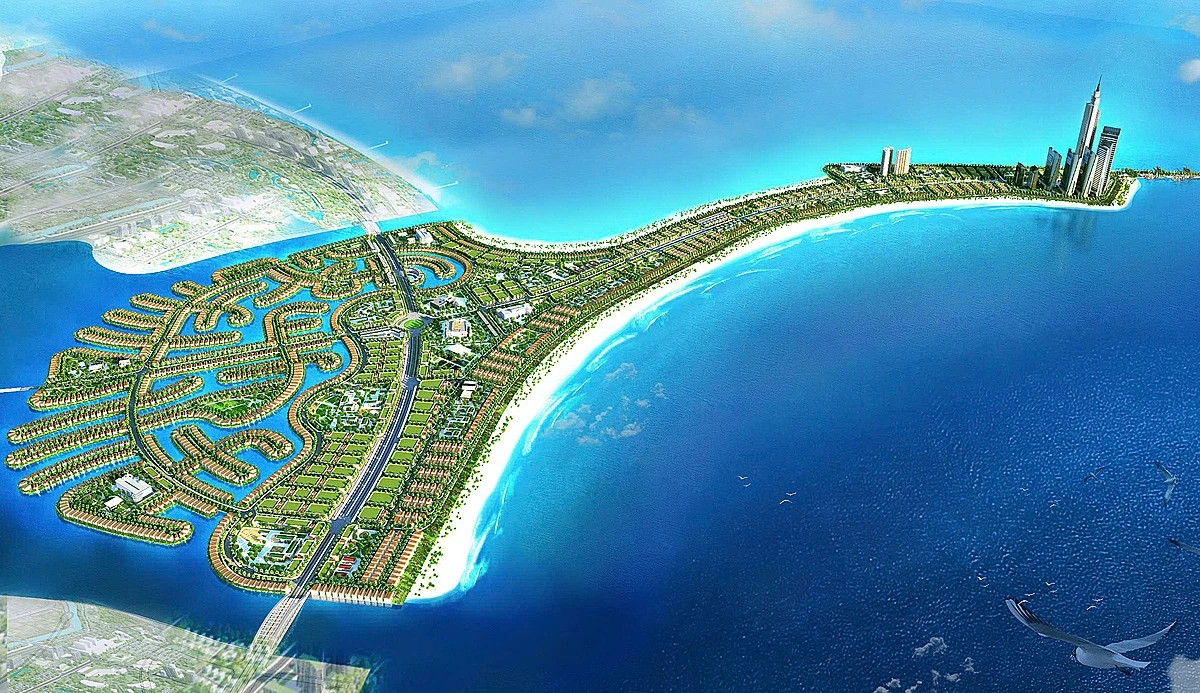 Phối cảnh dự án khu đô thị lấn biển Cần Giờ.