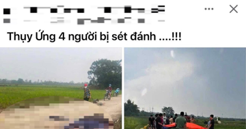 Thực hư thông tin '4 người bị sét đánh' ở Hà Nội