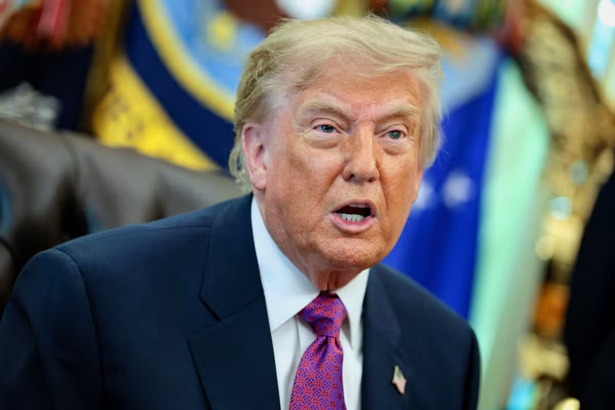 Tổng thống Mỹ Donald Trump. (Ảnh: Reuters) Tổng thống Trump: Mỹ không đàm phán, chỉ tập trung gây sức ép kinh tế lên Iran - Ảnh 1.