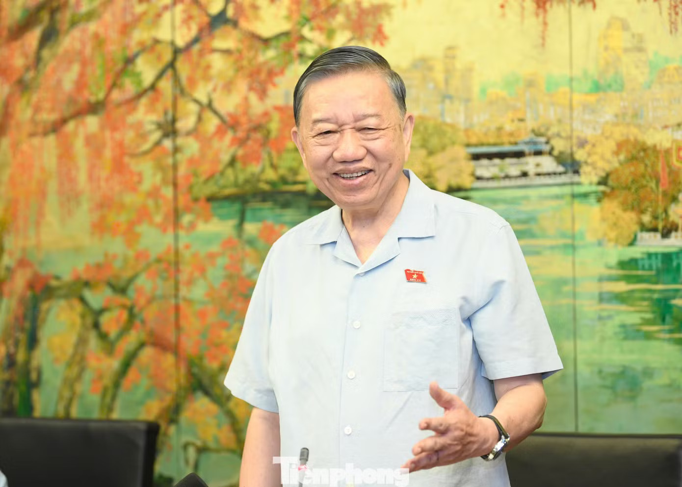 Tổng Bí thư, Chủ tịch nước Tô Lâm phát biểu. (Ảnh: Như Ý) Tổng Bí thư, Chủ tịch nước: 'Chúng ta không nhanh sẽ mất thời cơ, sẽ tụt hậu' - Ảnh 1.