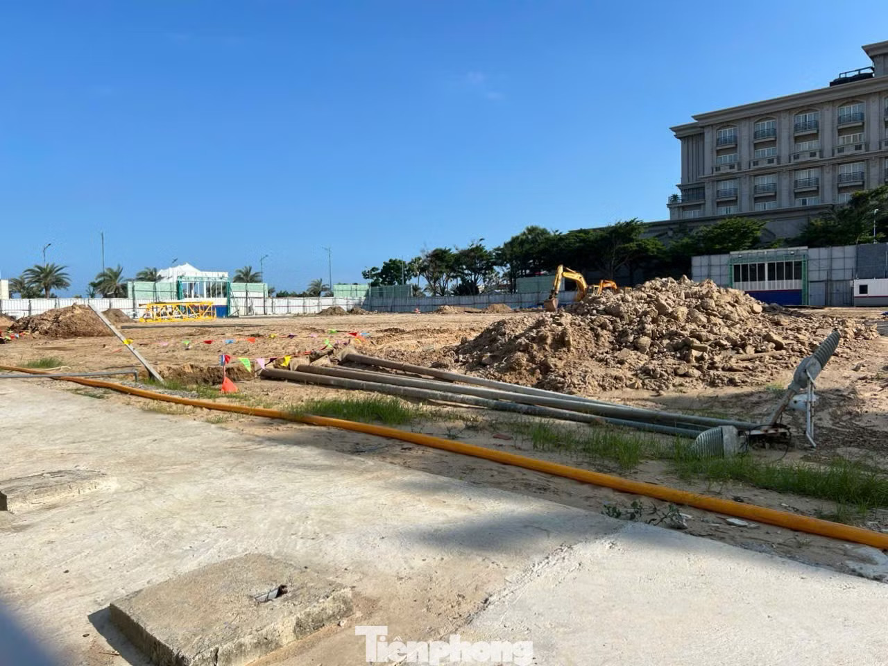 Bên trong dự án Five Star Odyssey đa phần là đất trống Loạt dự án trên 'đất vàng' Vũng Tàu: Nơi bỏ hoang, chỗ thi công cầm chừng... - Ảnh 7.