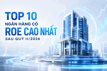Top 10 ngân hàng có ROE cao nhất sau quý II/2026: HDBank dẫn đầu, vượt mốc 25%