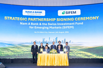 Nam A Bank huy động gần 350 triệu USD vốn quốc tế, đón thêm dòng vốn xanh từ Thụy Sĩ