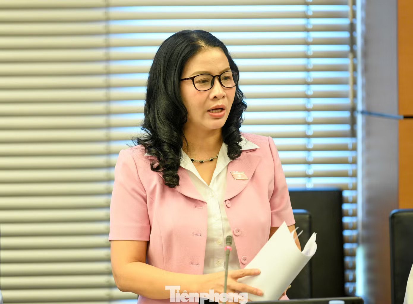 ĐBQH Nguyễn Thị Lan. Ảnh: Như Ý. Dự án Vành đai 5 – Vùng Thủ đô: Phải kiểm soát đầu cơ đất đai - Ảnh 3.