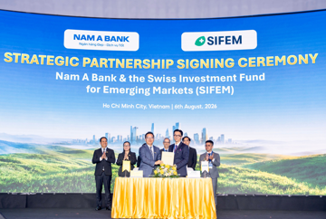 Nam A Bank (NAB) đón dòng vốn xanh từ Thụy Sĩ, nâng tổng quy mô huy động vốn quốc tế gần 350 triệu USD
