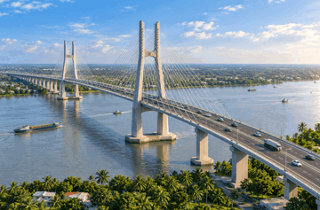 Việt Nam sắp xây dựng cây cầu dài 5km bắc qua dòng sông biểu tượng ở miền Tây, tuổi thọ lên đến 100 năm