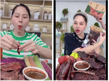 Huyền Huho từng khẳng định 'thịt trâu đắt nhất TikTok', nguyên liệu đạt tiêu chuẩn riêng, chỉ sấy thịt bằng củi nhãn