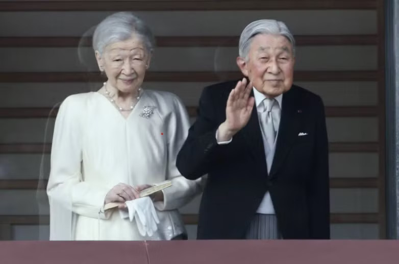 Thượng hoàng Akihito và Thái hậu Michiko. (Ảnh: JiJi Press) Thượng hoàng Nhật Bản Akihito muốn quốc tang giản dị - Ảnh 1.