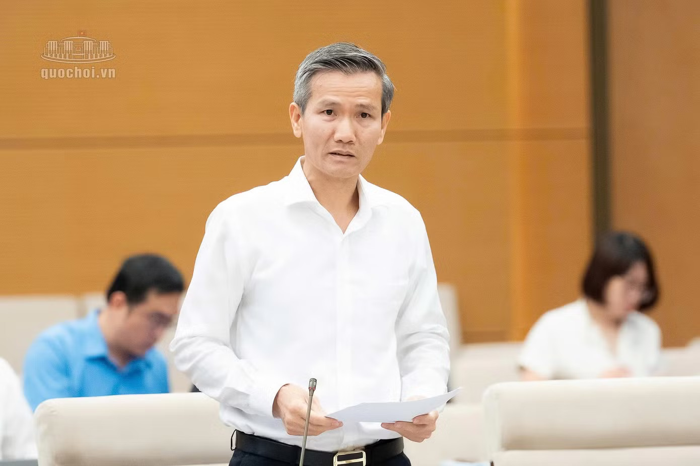 Thứ trưởng Bộ Nội vụ Cao Huy. Ảnh: QH Thống nhất bổ sung Ngày Văn hóa Việt Nam là ngày nghỉ hưởng nguyên lương - Ảnh 1.