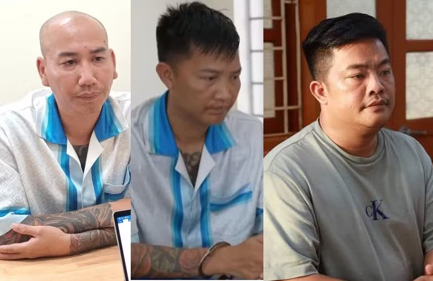 Các đối tượng Phú Lê, Huấn Hoa Hồng, Hải Sapa (từ trái sang). Lãnh đạo Bộ Công an yêu cầu mở rộng điều tra vụ án Huấn Hoa Hồng, Phú Lê và Hải Sapa - Ảnh 1.