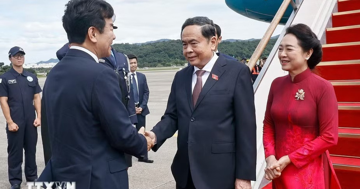 Chủ tịch Quốc hội Trần Thanh Mẫn và Phu nhân bắt đầu thăm chính thức Hàn Quốc